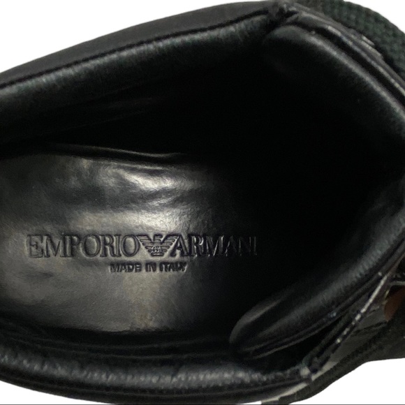 Emporio Armani Leather Boots Sz 8 - Picture 8 of 11